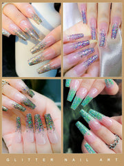 EBANKU rhinestones and forms for creative nail embellishments.