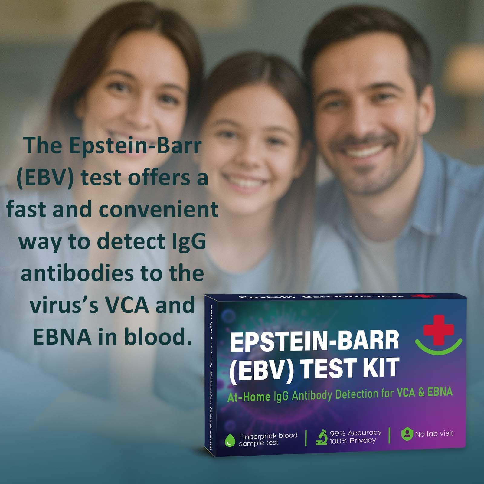Clear instructions for conducting the EBV at-home test