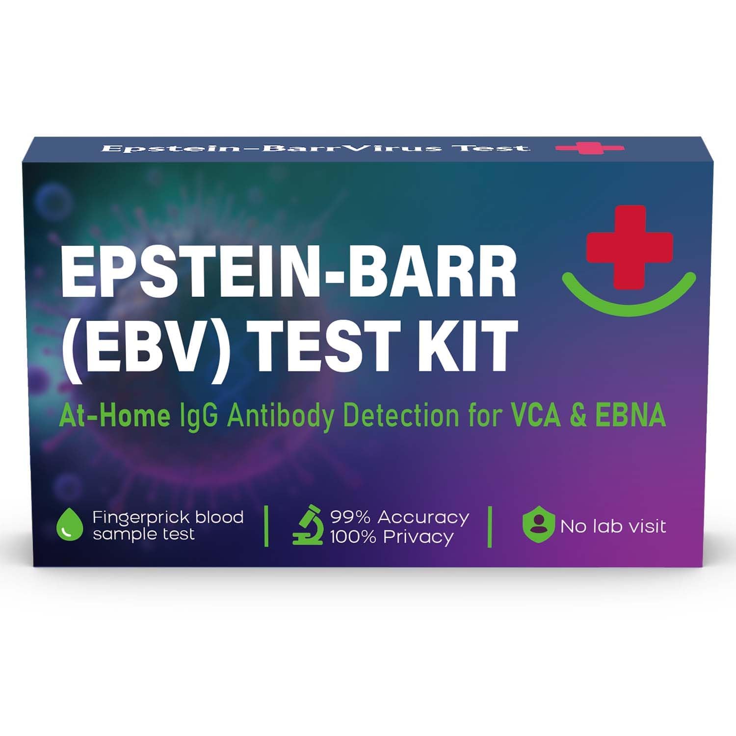 Epstein Barr EBV at-home test kit front view