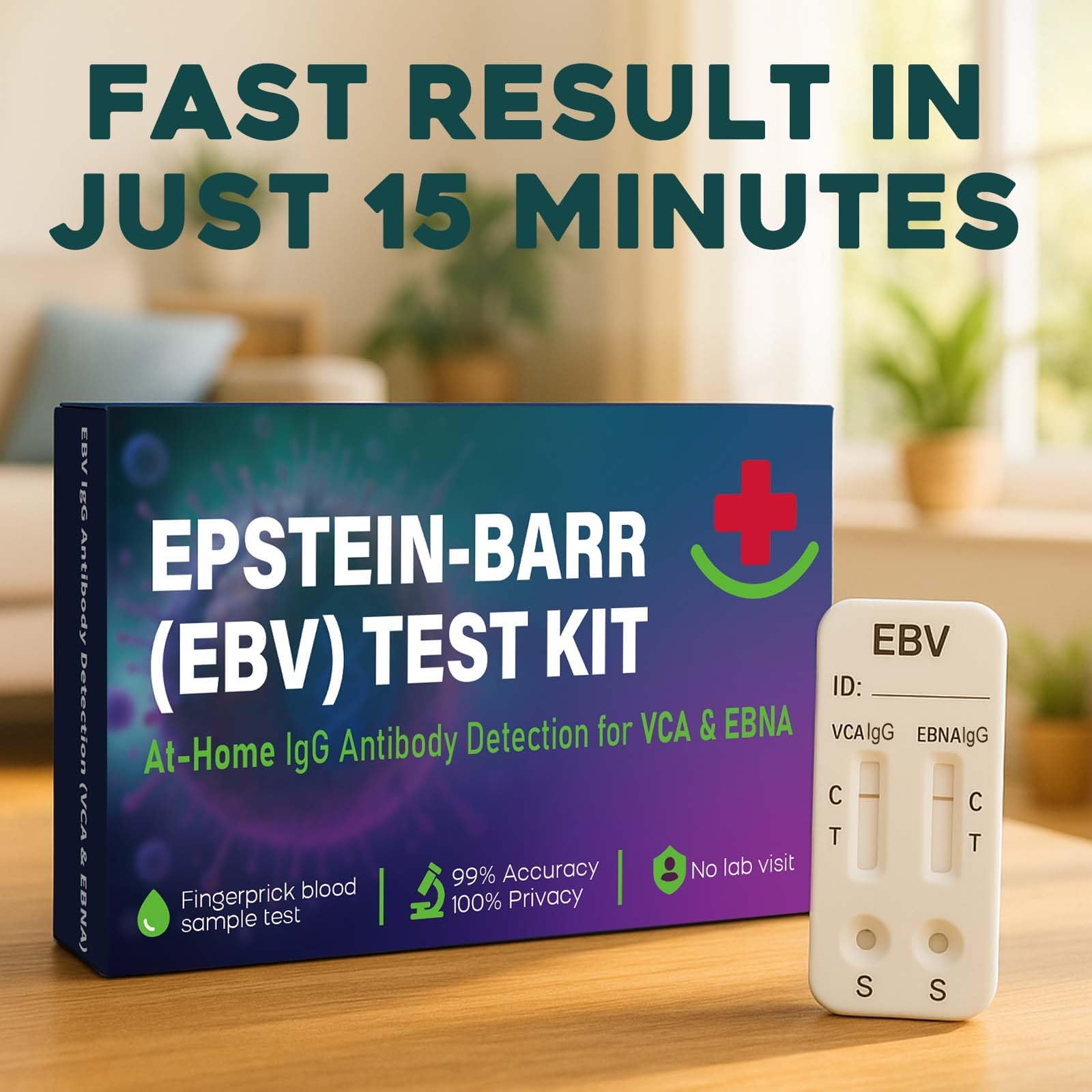 IgG VCA and EBNA test cassette