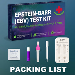 Discreet packaging and private delivery for the EBV at-home kit