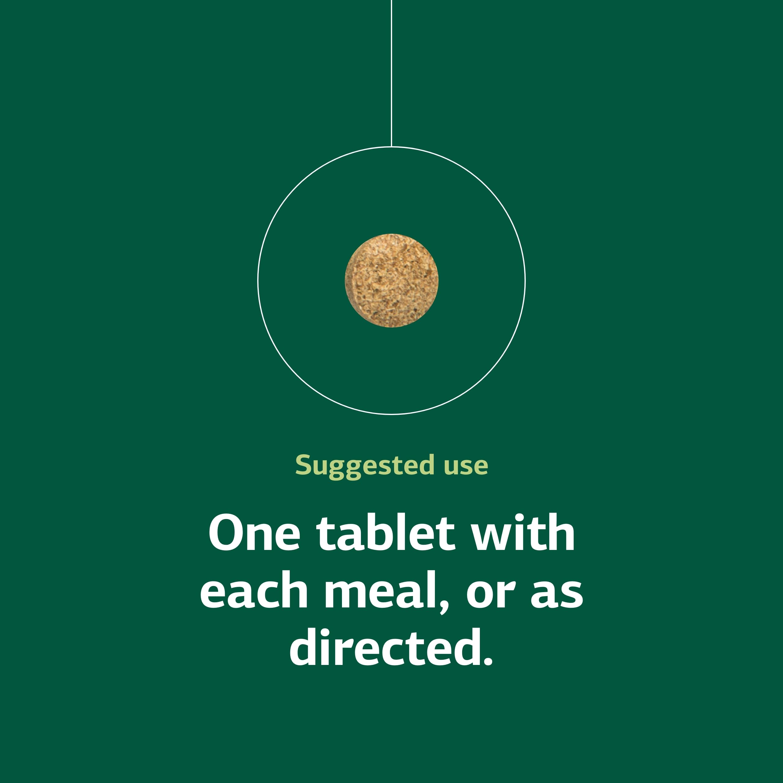 Bottle showing 90 tablets serving size