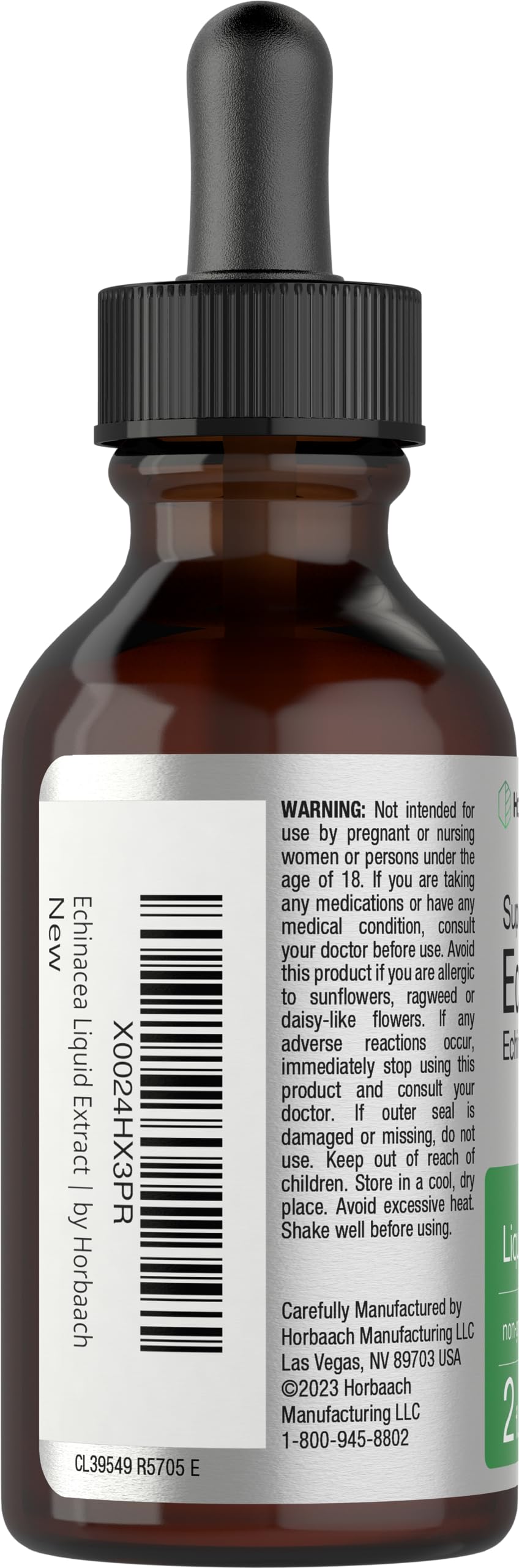 Horbaach Echinacea Drops bottle with liquid