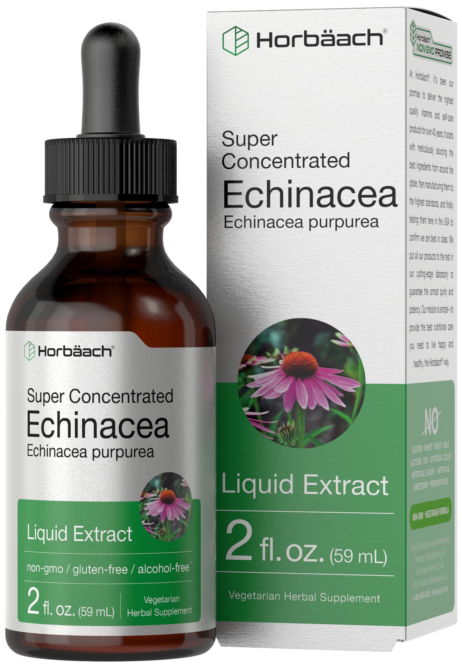 Horbaach Echinacea Drops tincture bottle, 2 fl oz