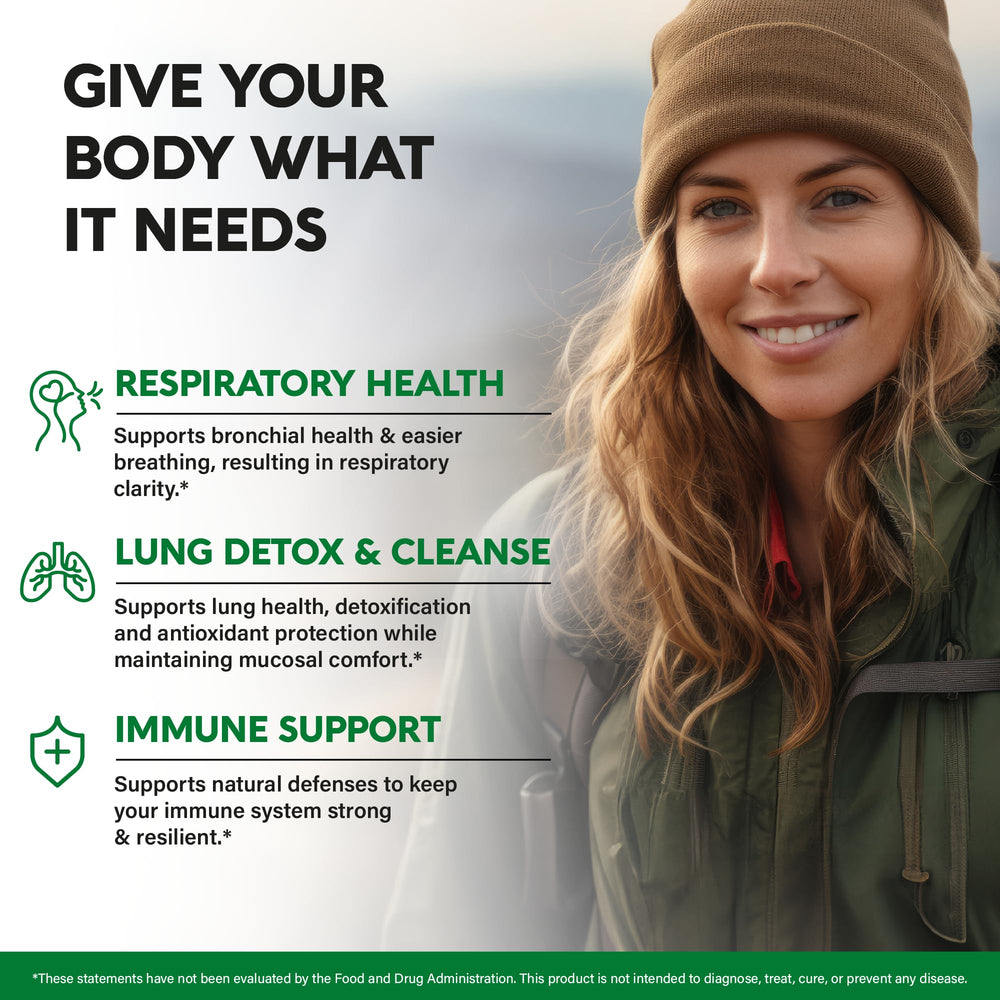 Echinacea, oregano, quercetin and NAC in lung formula