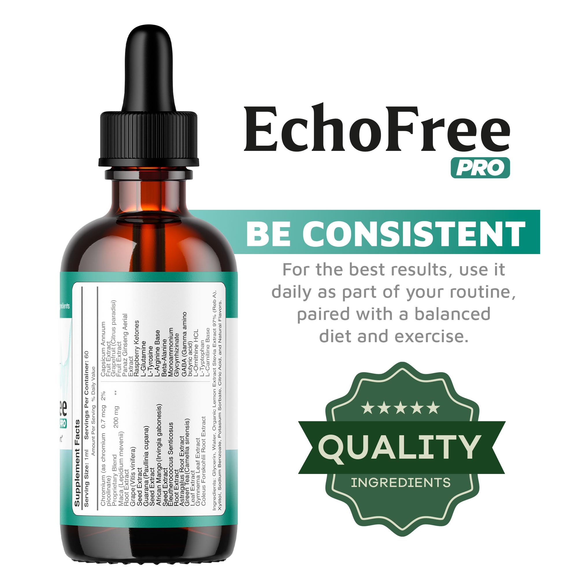 Echo Free Drops bottle front view