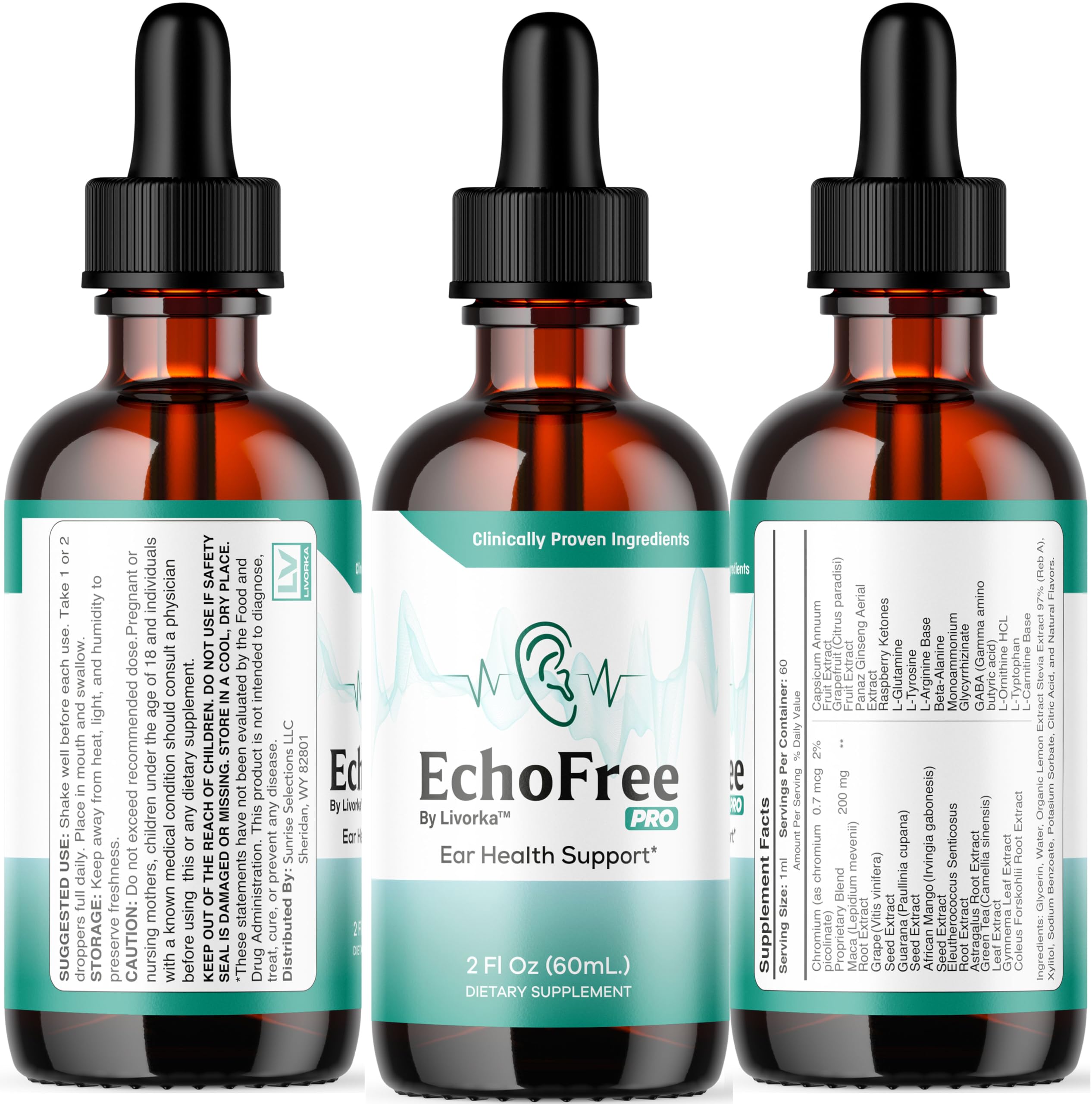 Customer using EchoFree Drops for ear health