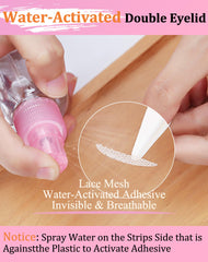 EclatPopu arc shape tape defines lids with balanced definition