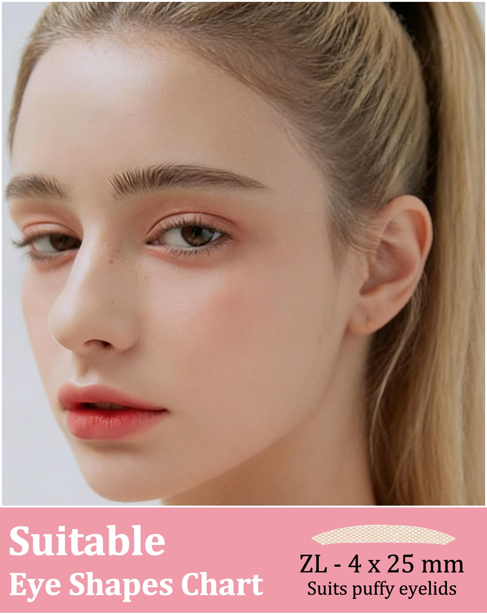 EclatPopu invisible double eyelid tape narrow shape for slim lids
