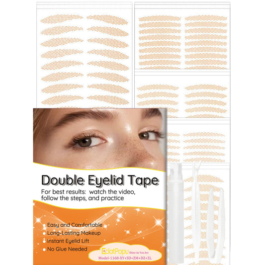 EclatPopu invisible double eyelid tape pack shot enhances natural eye definition