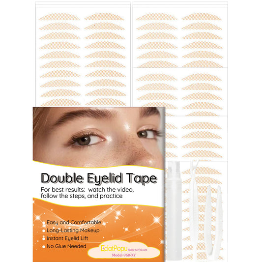 EclatPopu packaging reveals invisible double eyelid tape for discreet daily wear
