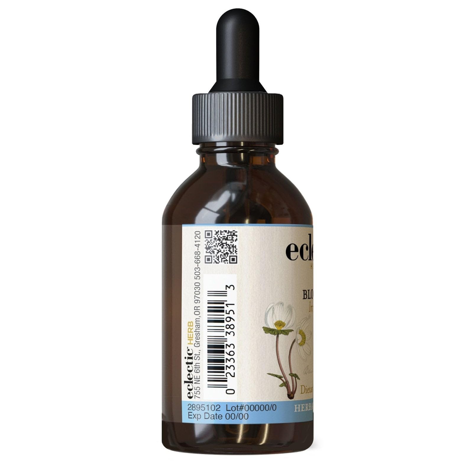 Back label showing ingredients and nutrition information