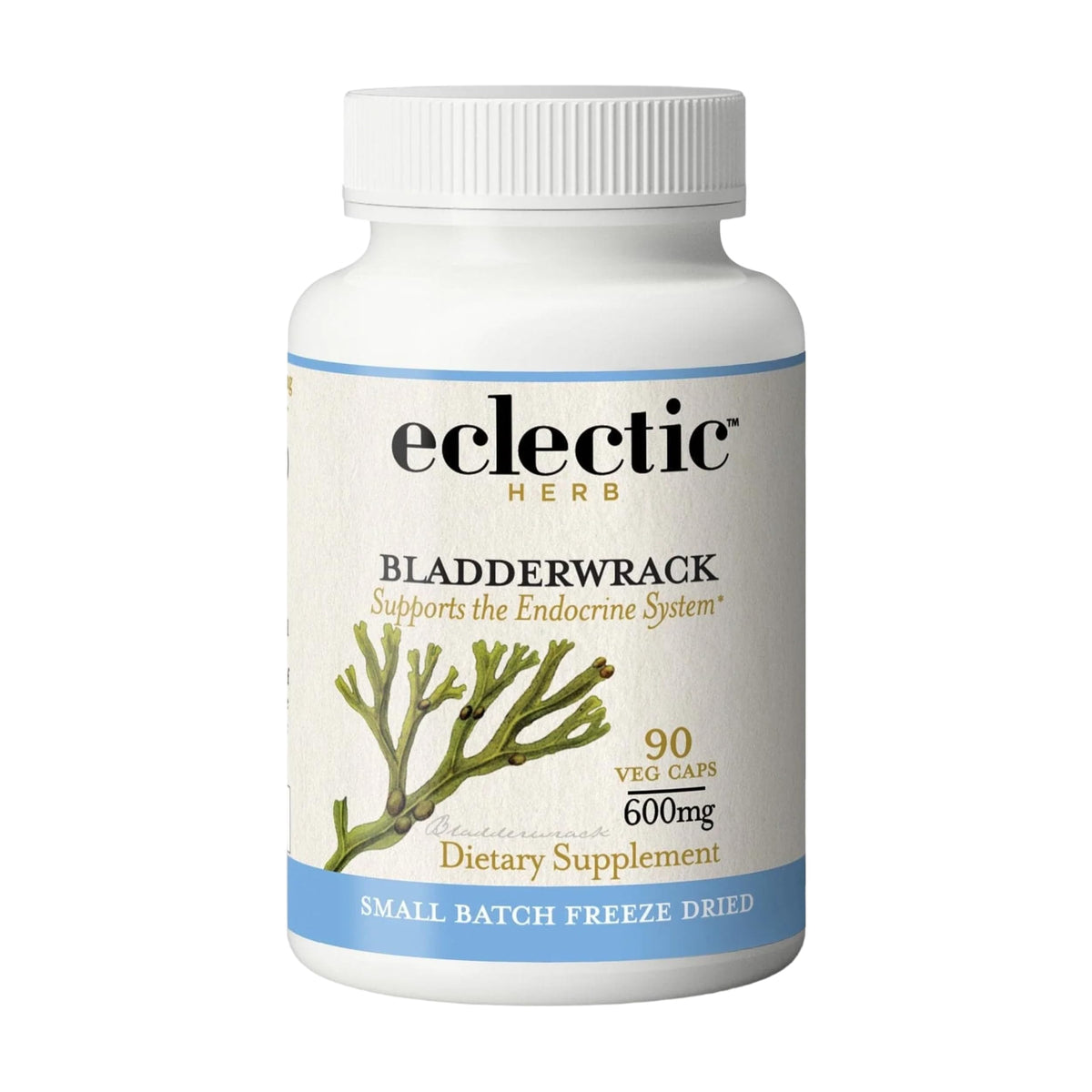 Bottle of Eclectic Herb Bladderwrack Capsules