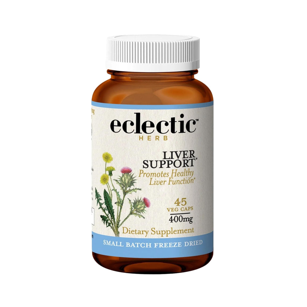 Eclectic Institute Raw Freeze-Dried Liver Support bottle and label