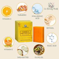 Eco Beauty Needs hyaluronic acid shea butter olive oil soap bar close-up reveals rich texture.