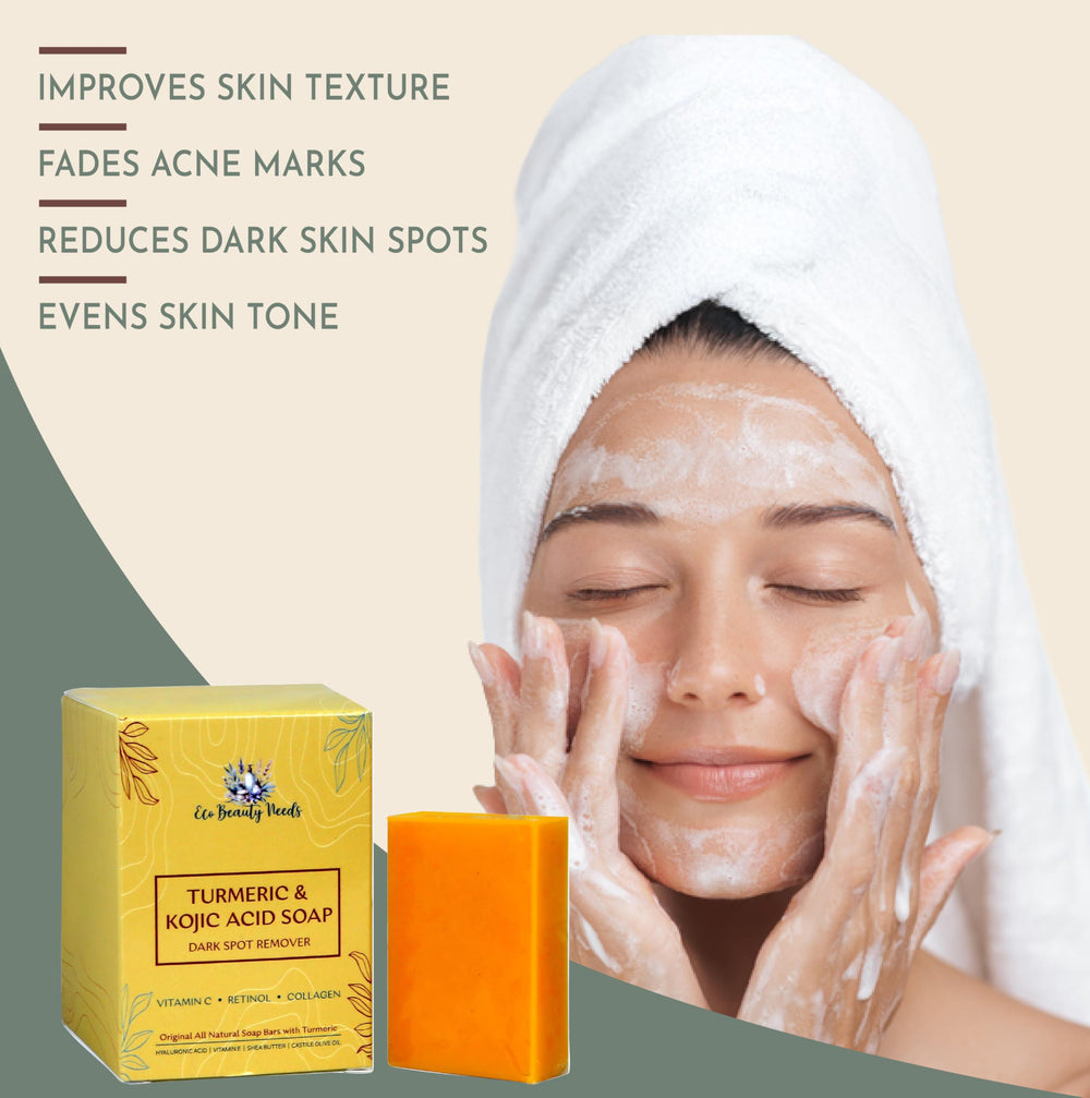 Eco Beauty Needs paraben-free SLS-free soap bar label close-up.