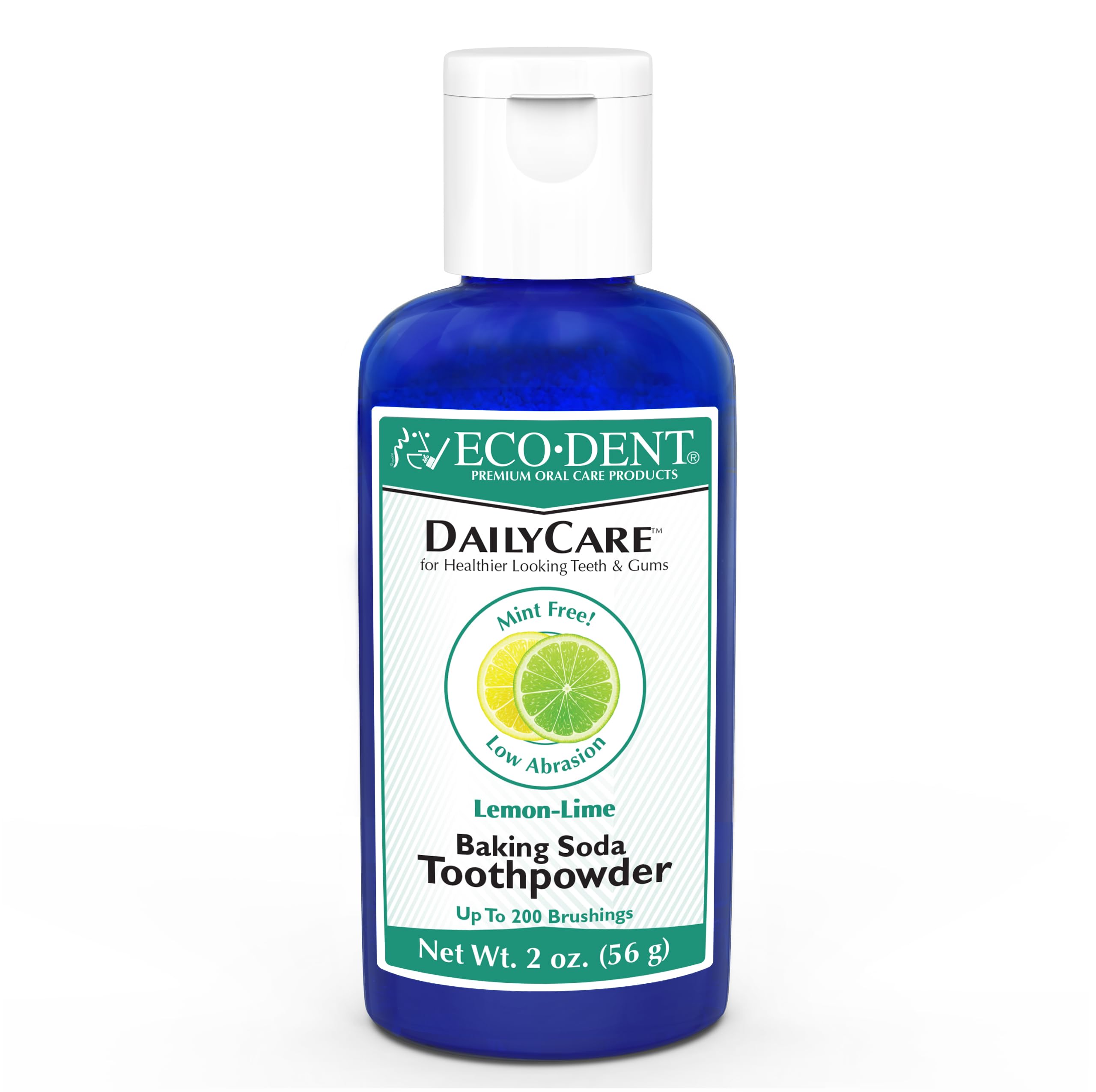 Eco-Dent DailyCare Lemon-Lime toothpowder tin and packaging