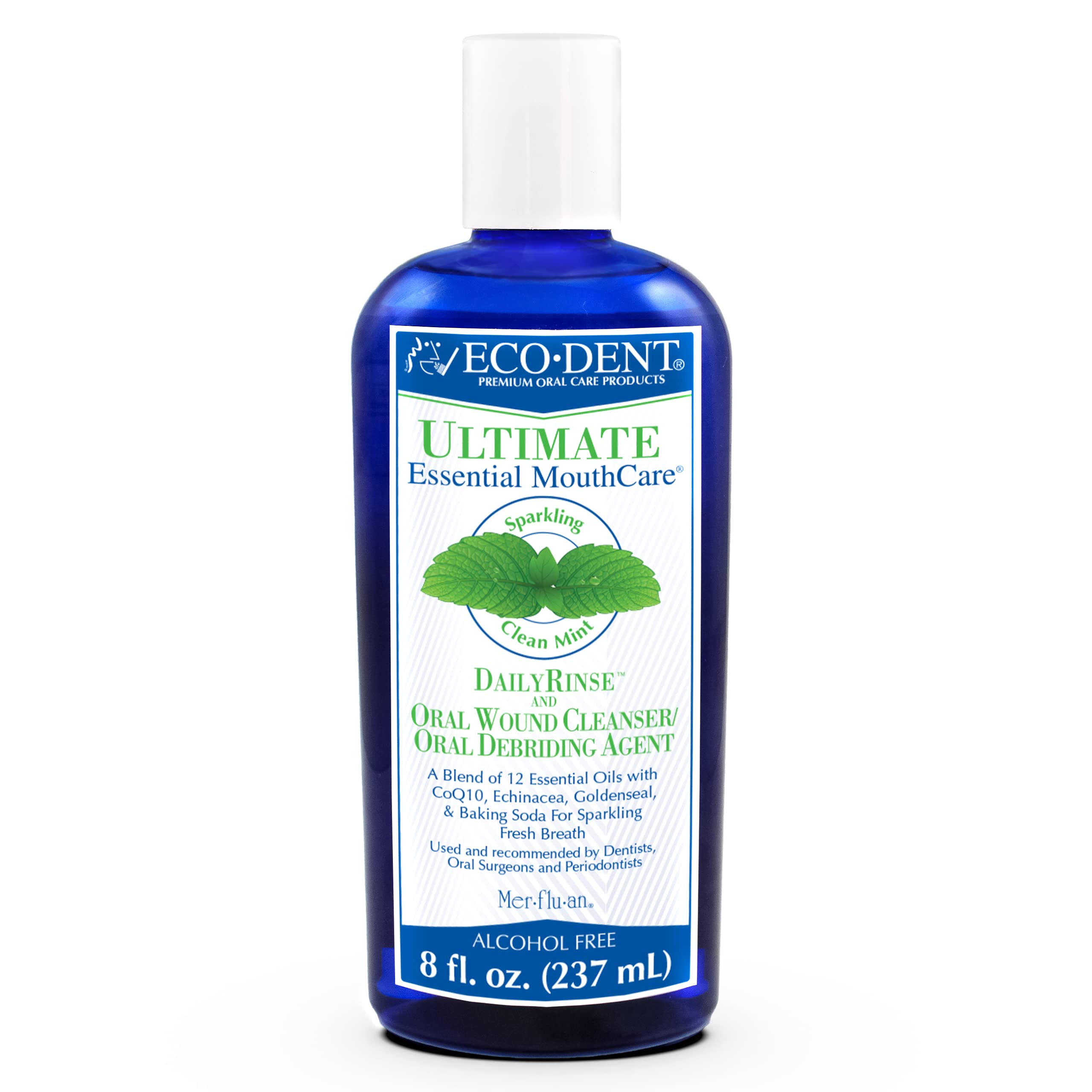 Eco-Dent DailyRinse Alcohol-Free Mint Mouthwash 8 oz bottle