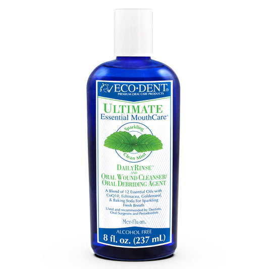 Eco-Dent DailyRinse Alcohol-Free Mint Mouthwash 8 oz bottle