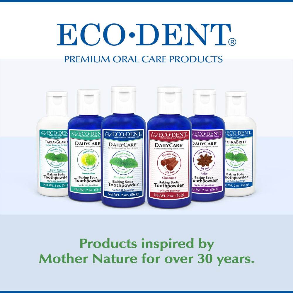 Fresh mint breath concept image for Eco-Dent toothpowder