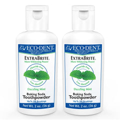 Main image showing Eco-Dent ExtraBrite Mint Toothpowder packaging