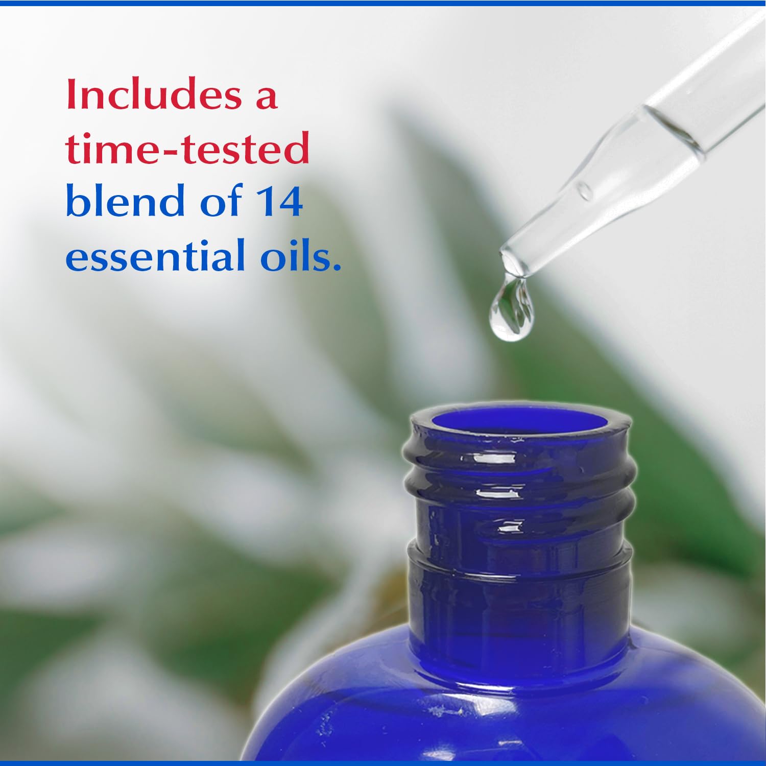 Ingredients layout: baking soda, witch hazel, aloe vera, essential oils