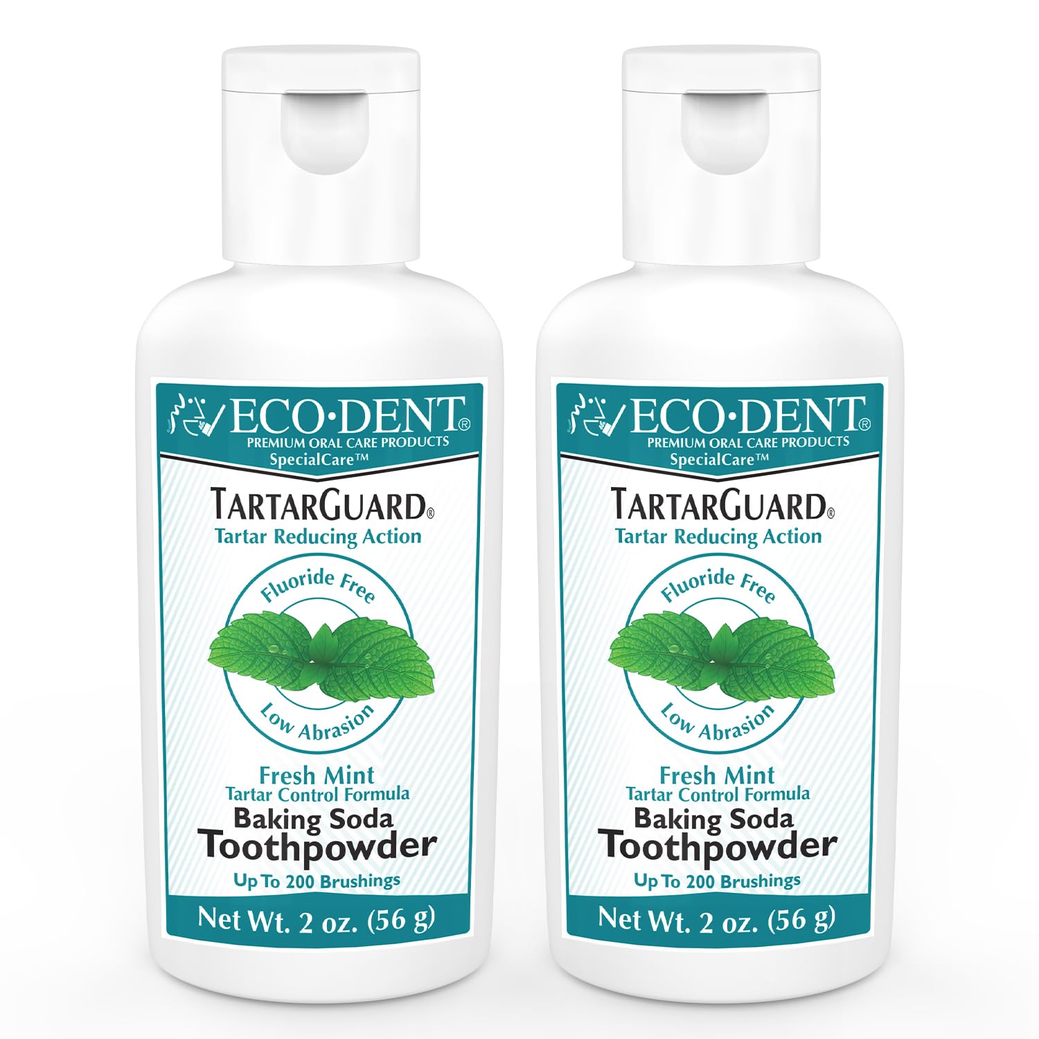 Eco-Dent TartarGuard Tooth Powder packaging and jar