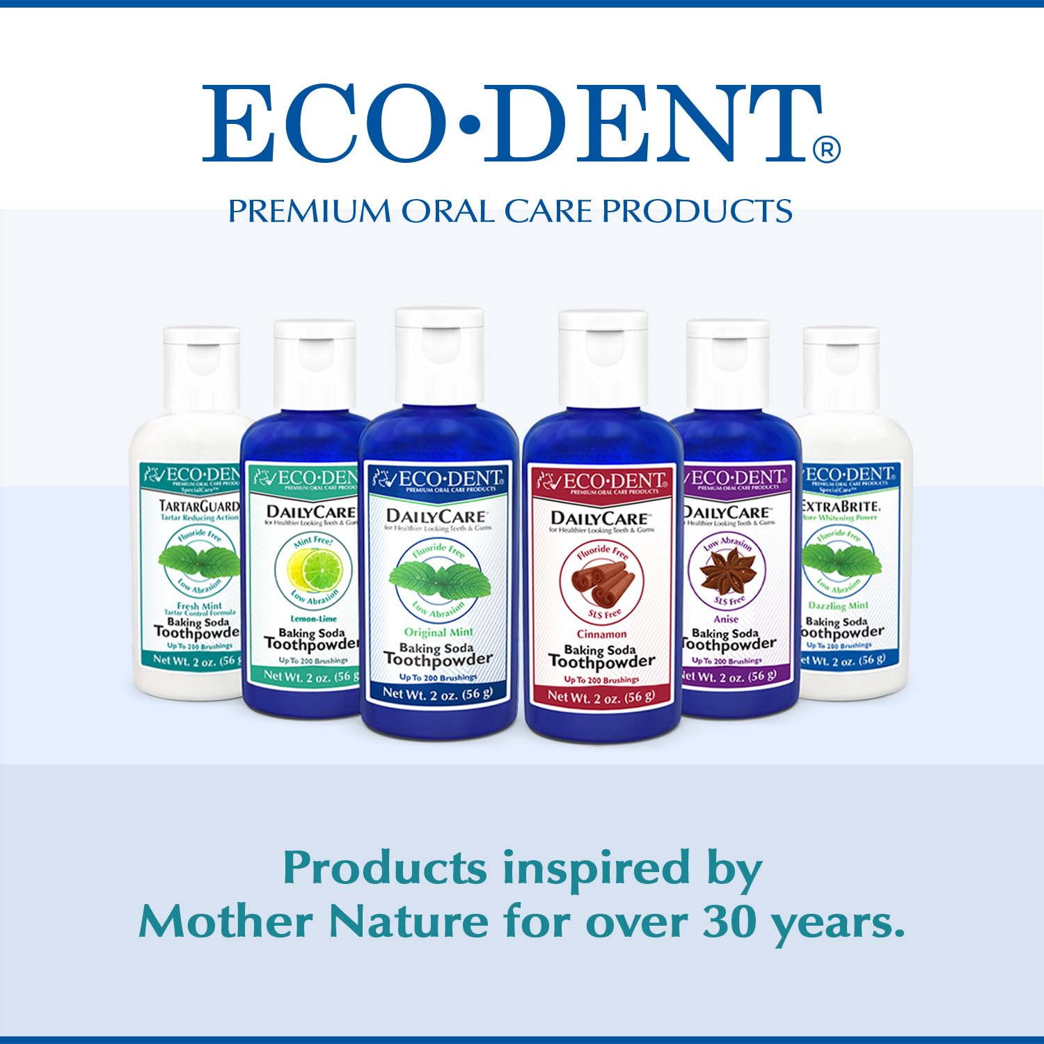 Dental care with Eco-Dent TartarGuard Tooth Powder