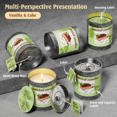 Reusable textured metal tin candle designed for longevity and sustainability.