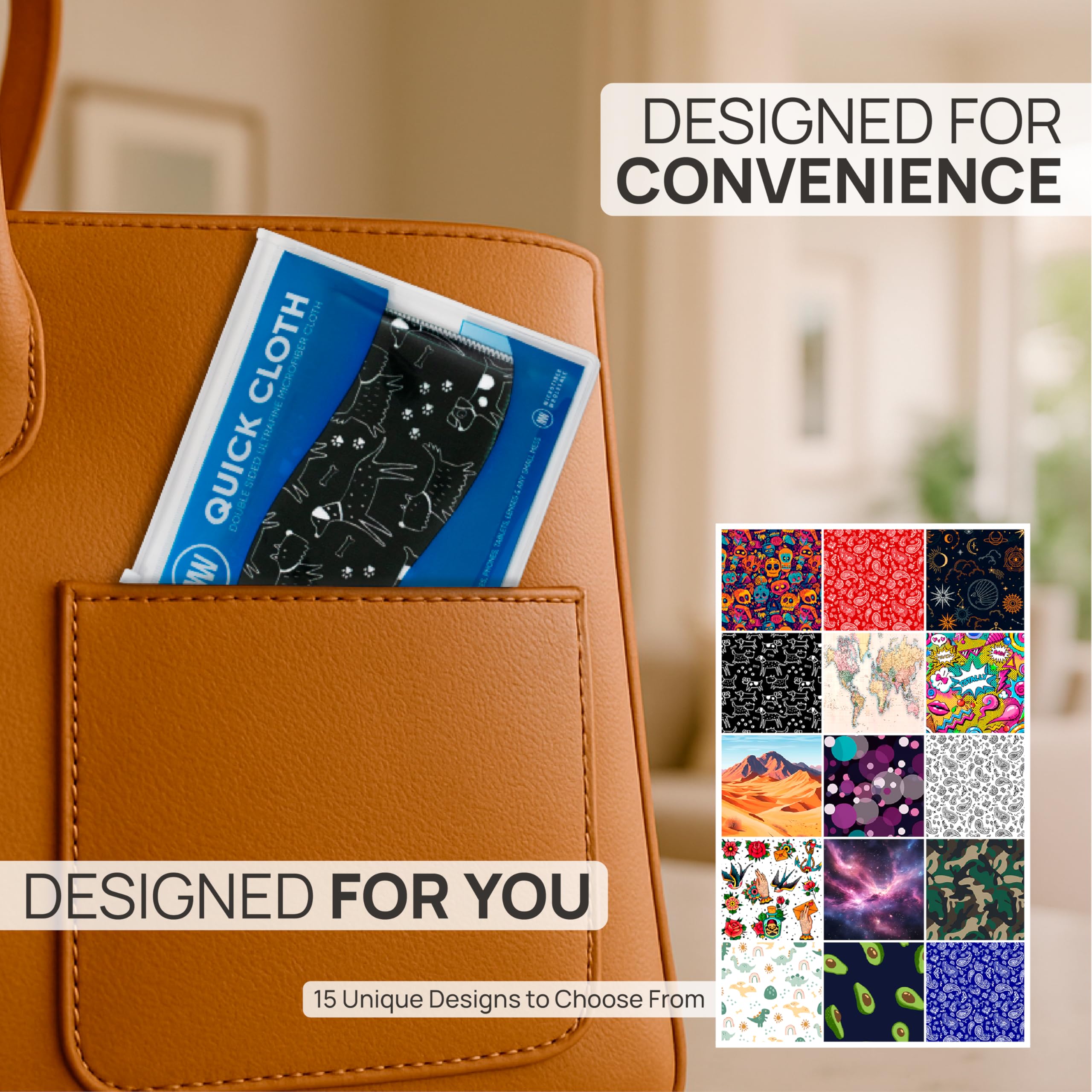 Eco-friendly microfiber lens cloth safe for anti-reflective and polarized lenses