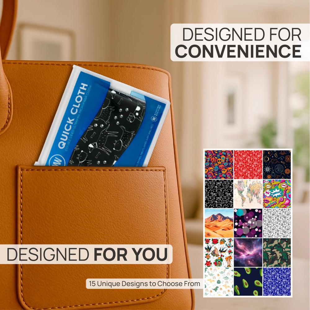 Eco-friendly microfiber lens cloth safe for anti-reflective and polarized lenses