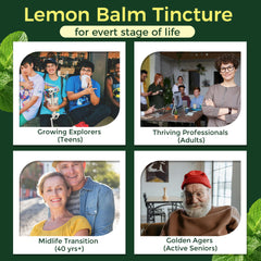 Eco-friendly packaging for Lemon Balm Tincture