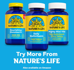 Eco-friendly packaging for Nature's Life multivitamin