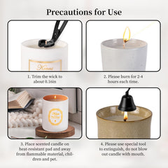 Eco-friendly reusable container after candle is finished