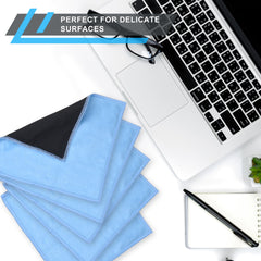 Close-up of the microfiber side suitable for screens