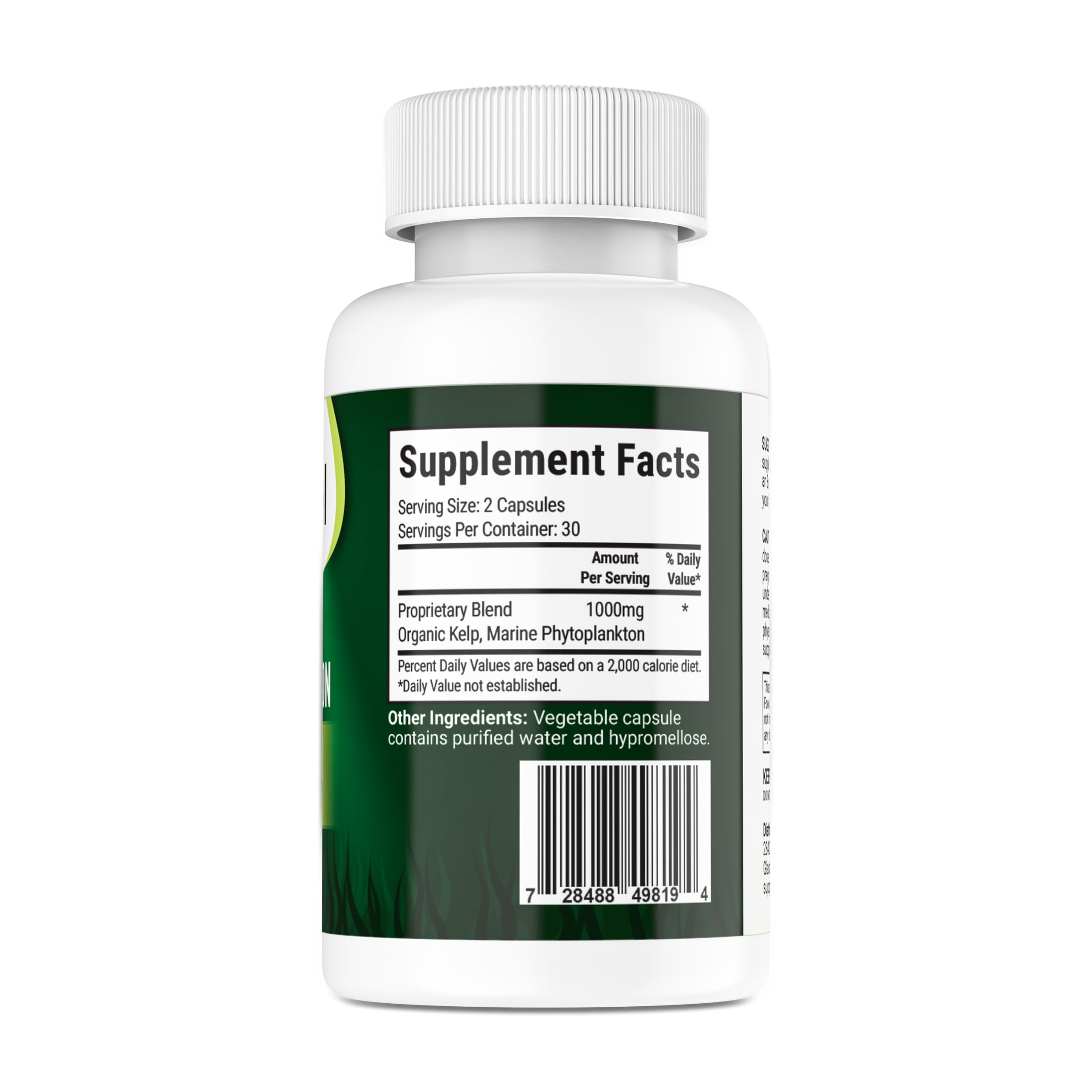 Eco-friendly packaging for marine phytoplankton supplement
