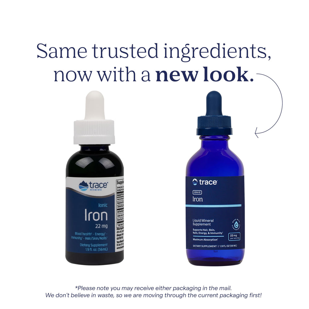 Packaging and branding for Trace Minerals Ionic Iron