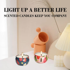 Eco-friendly soy wax candles, two-pack