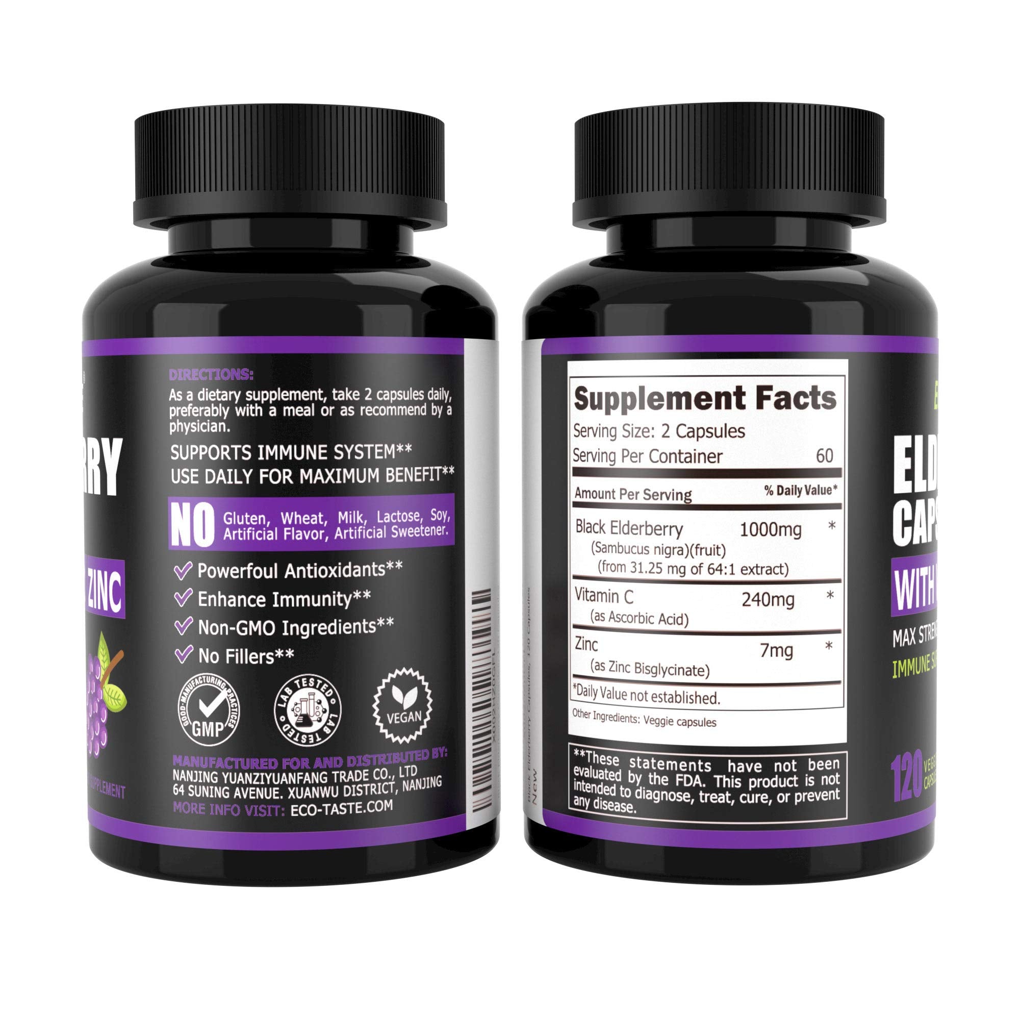 Adults and kids benefiting from ECO-TASTE elderberry capsules