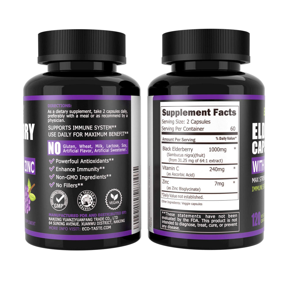 Adults and kids benefiting from ECO-TASTE elderberry capsules