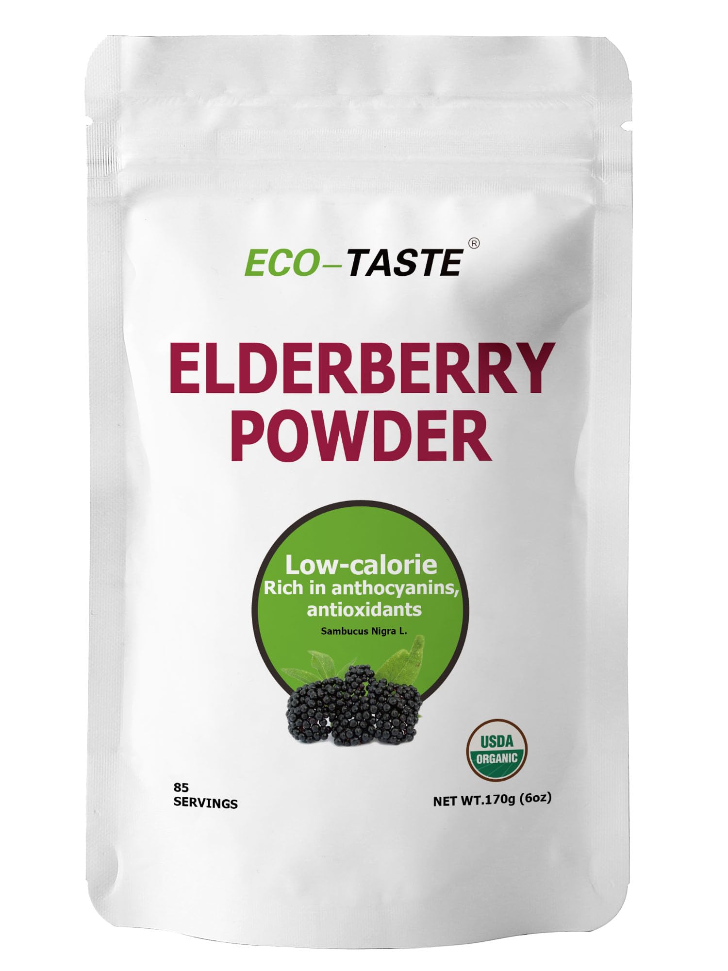 Eco-Taste Elderberry Powder 170g front view