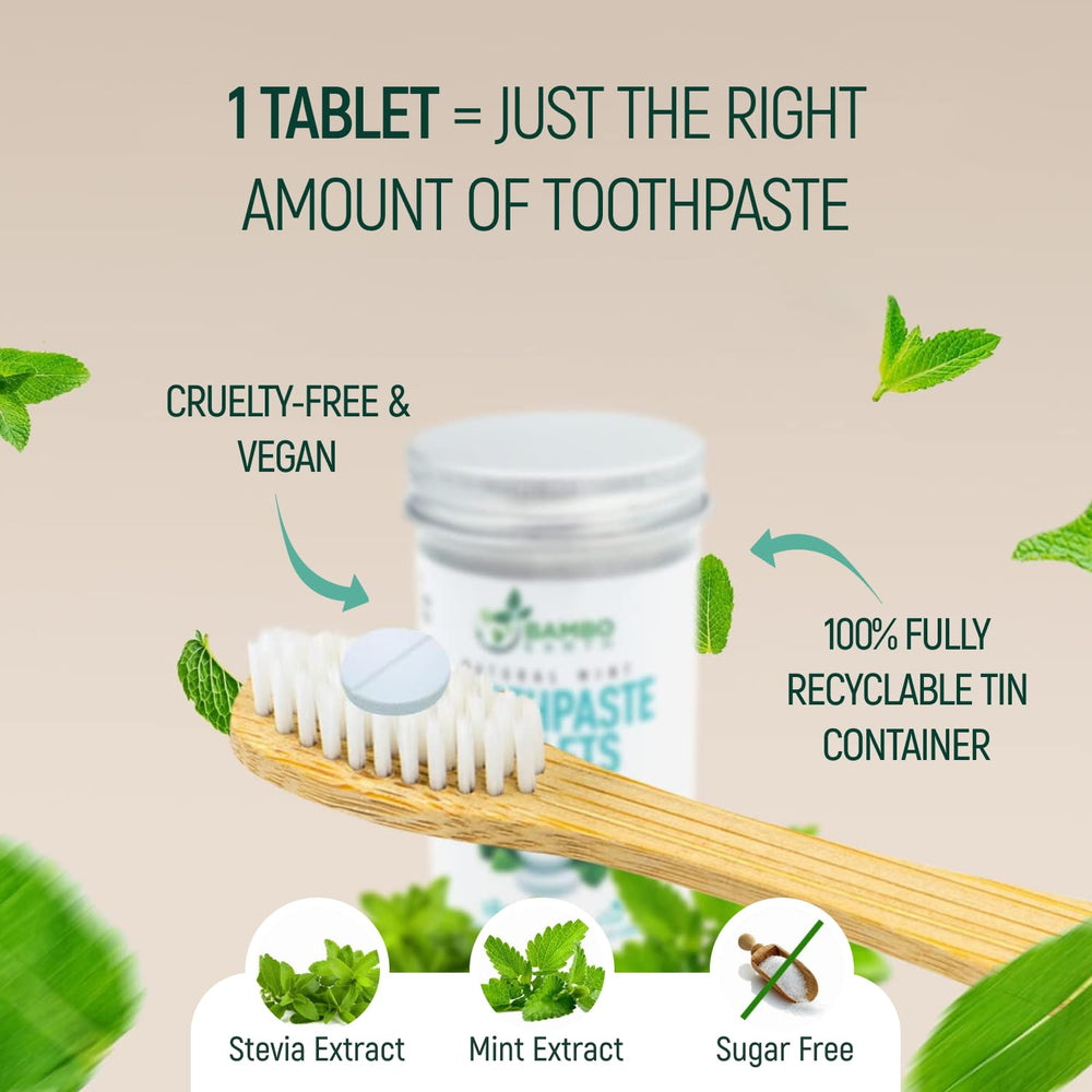 Zero-waste recyclable tin container packaging for toothpaste tablets