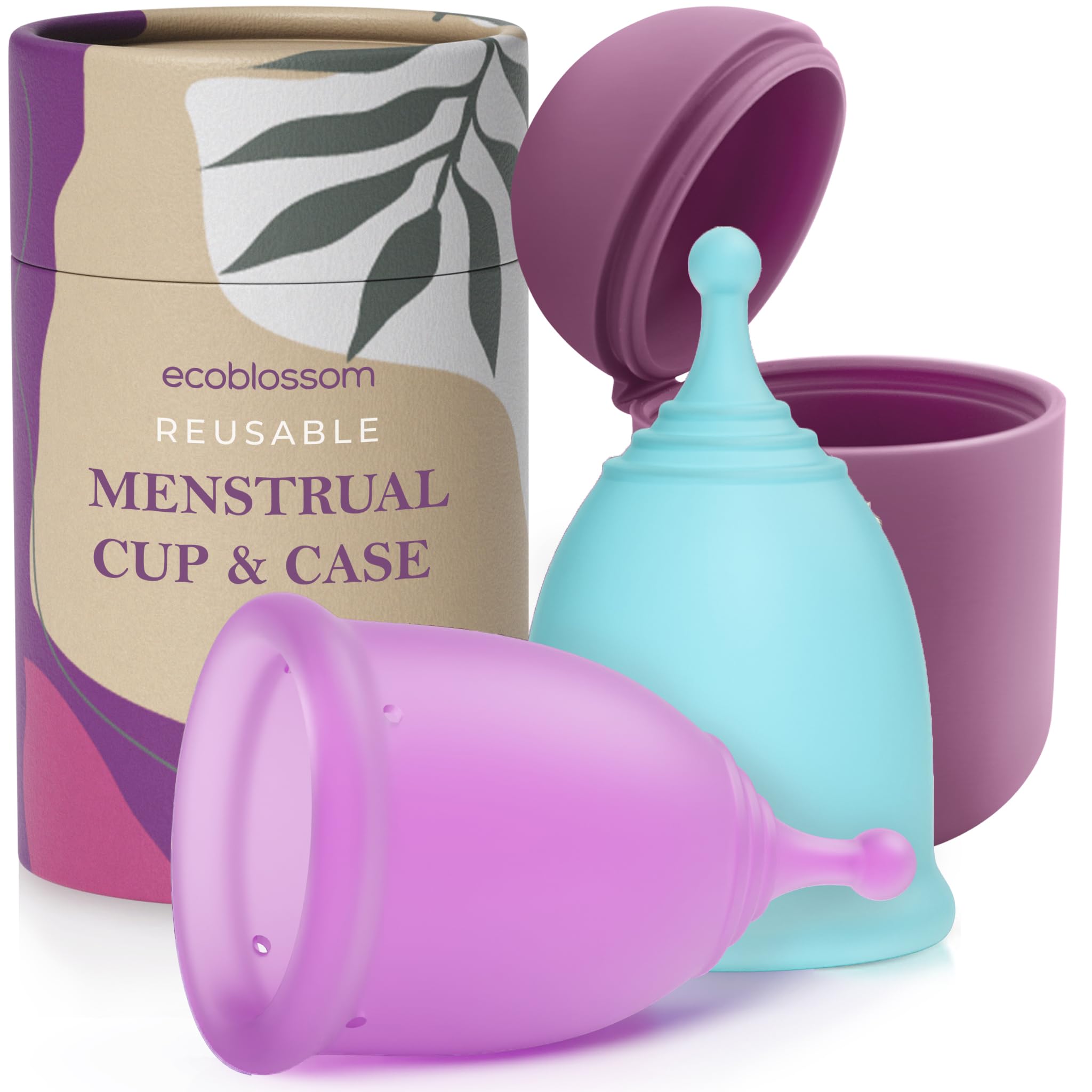 EcoBlossom cup in hand shows travel-friendly on-the-go comfort.