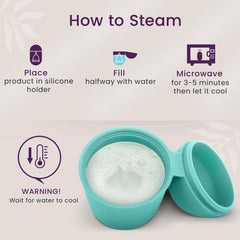 EcoBlossom silicone cup holder inside with cup, demonstrates versatile size compatibility.