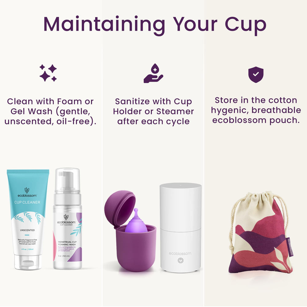 EcoBlossom sustainable period care alternative to disposables.