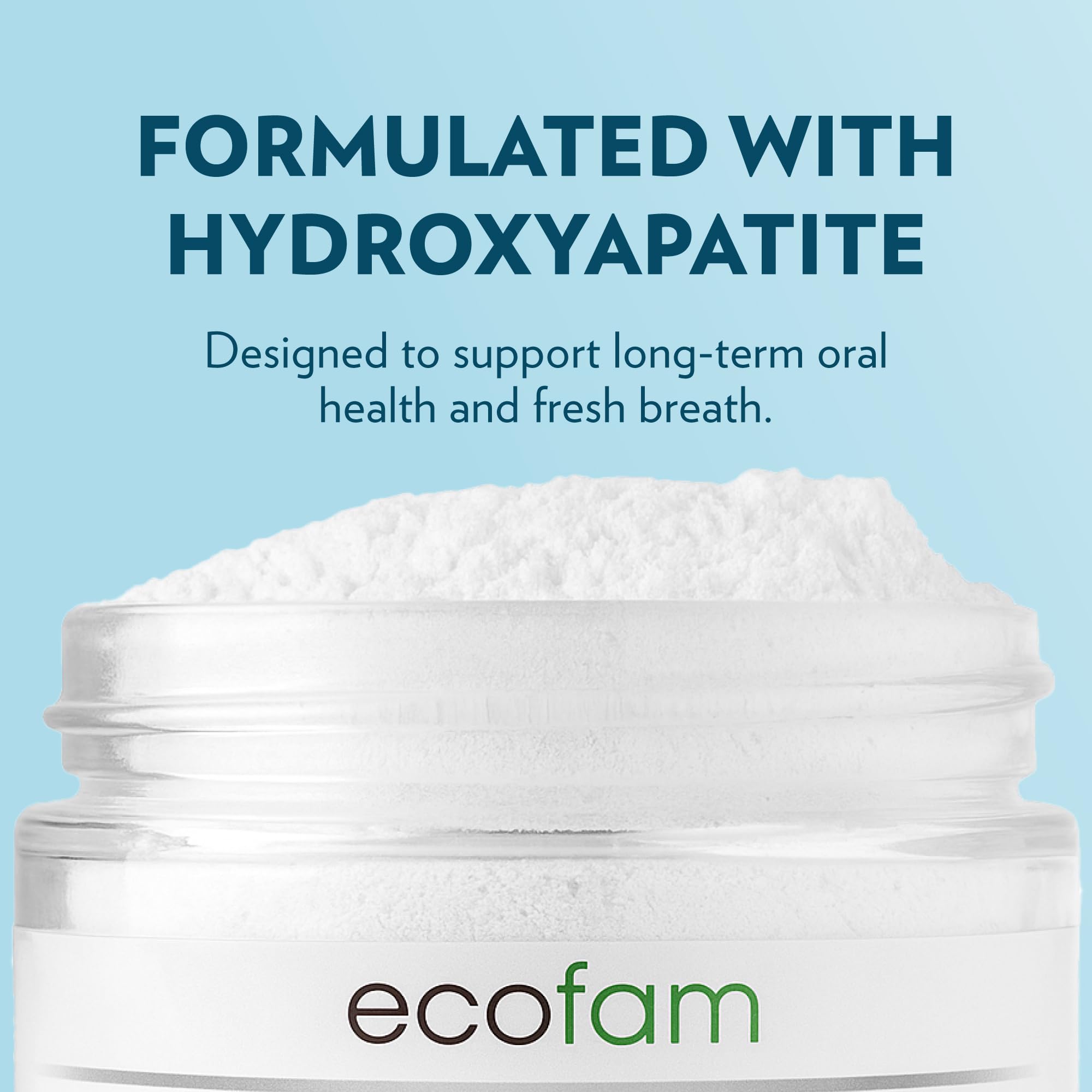 Illustration of enamel remineralization with hydroxyapatite and xylitol