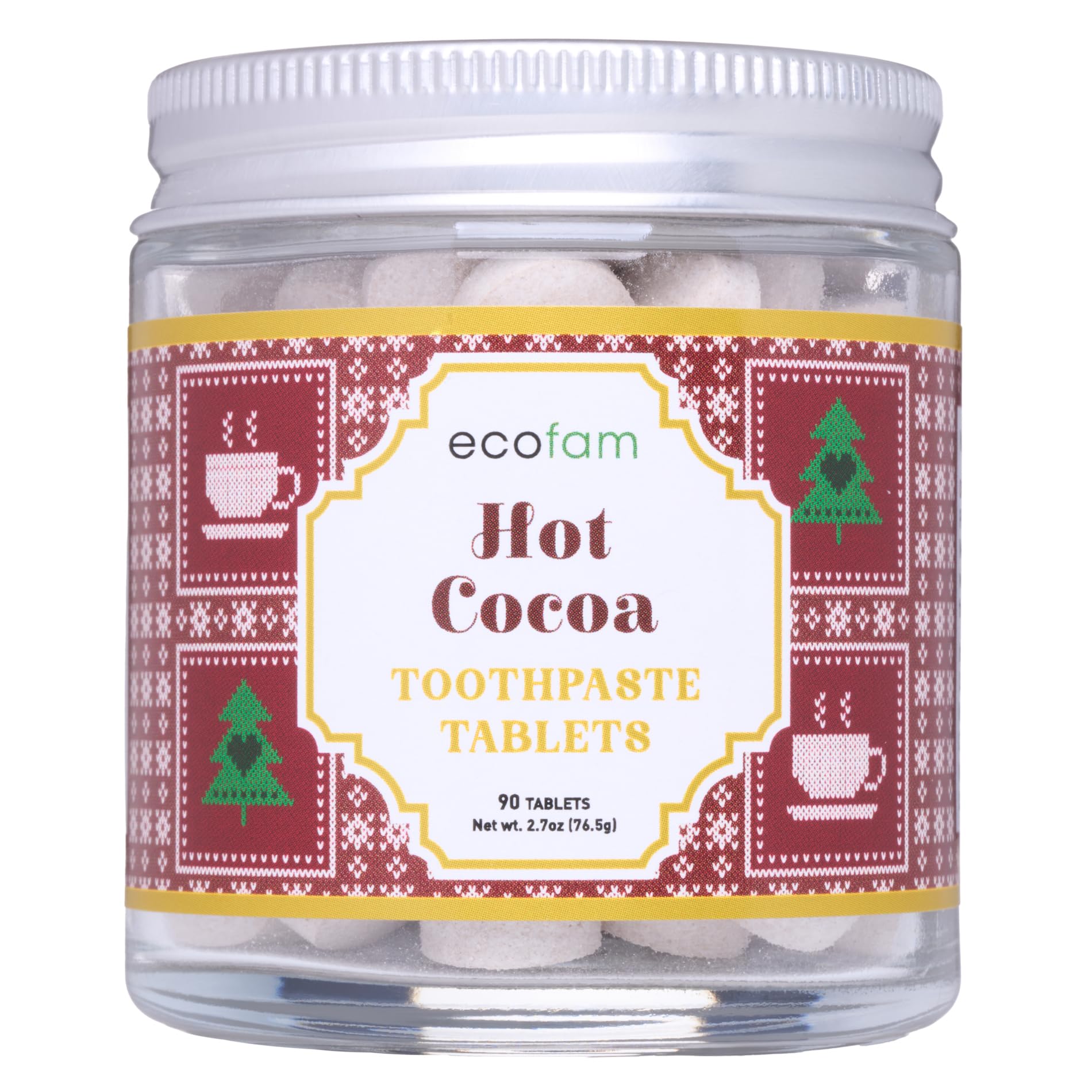 Ecofam hot cocoa toothpaste tablets