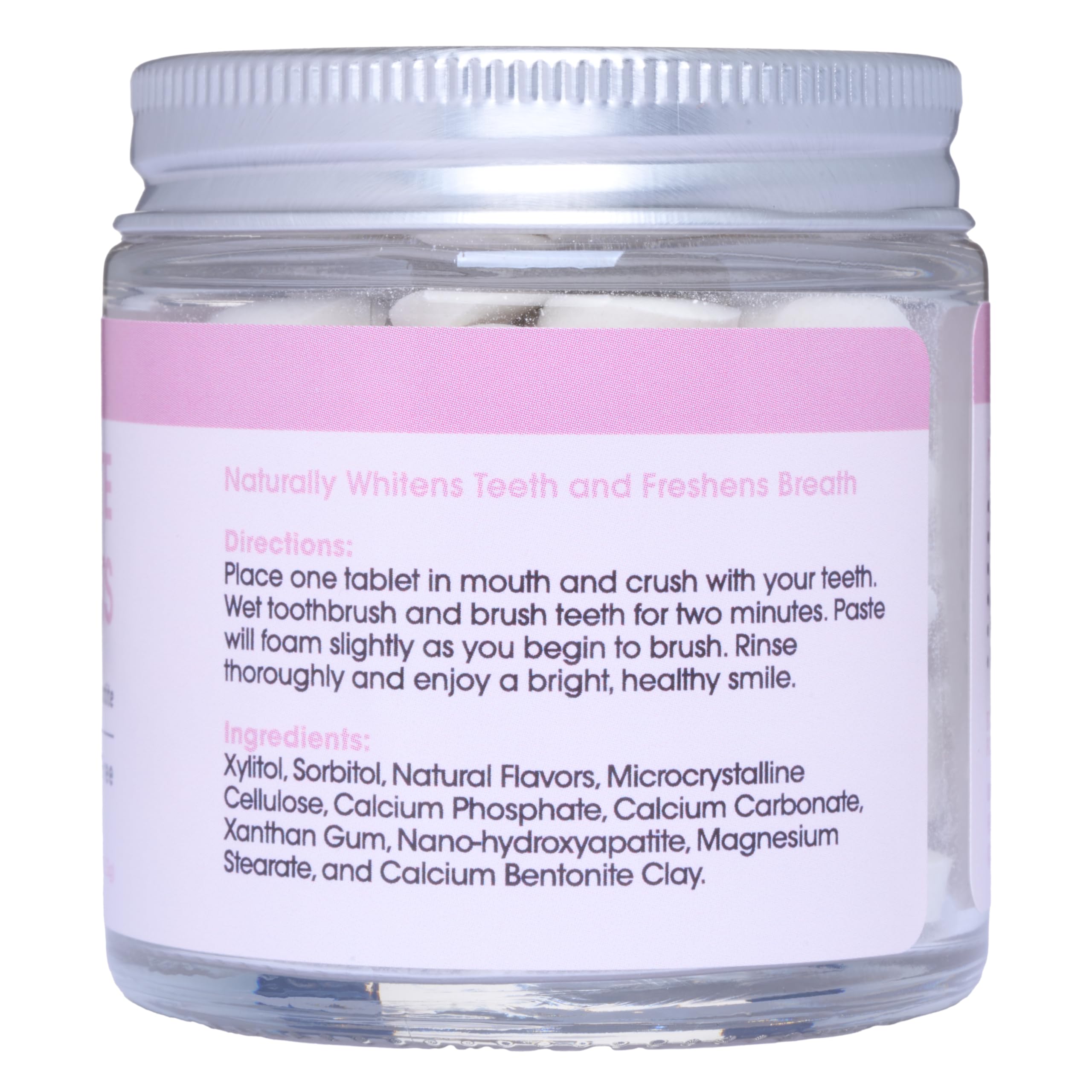 Ingredients graphic showing nano hydroxyapatite and xylitol
