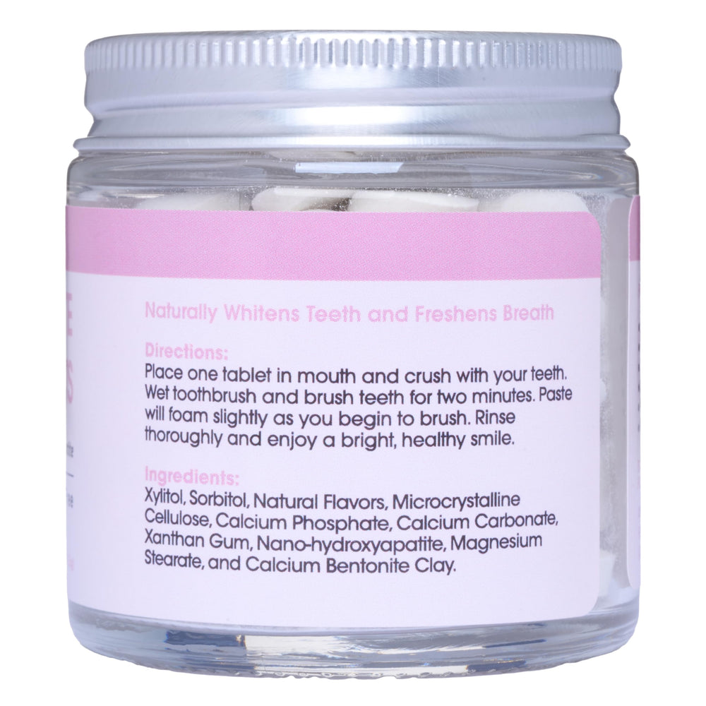 Ingredients graphic showing nano hydroxyapatite and xylitol