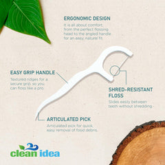 EcoFlossers packaging showing plastic-free kraft packaging